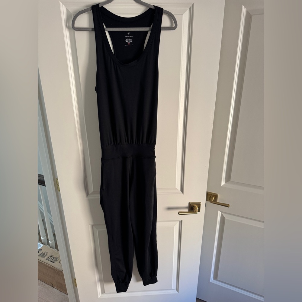 Sweaty Betty Black Jogger Jumpsuit